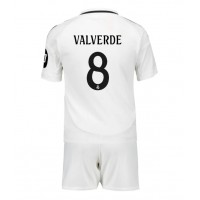 Real Madrid Federico Valverde #8 Domaci Dres za djecu 2024-25 Kratak Rukav (+ Kratke hlače)